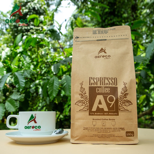 A9 Espresso Roasted Coffee Beans – 500g